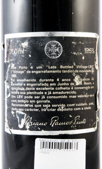 1985 Ramos Pinto LBV Porto (rótulo danificado)