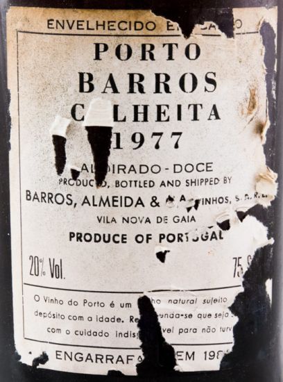1977 Barros Colheita Porto (rótulo danificado)