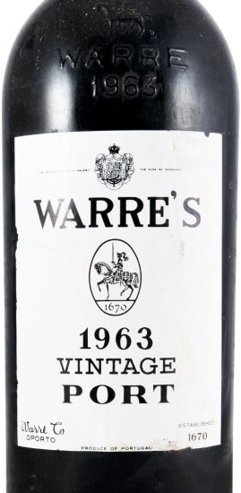 1963 Warre's Vintage Porto (lacre danificado)