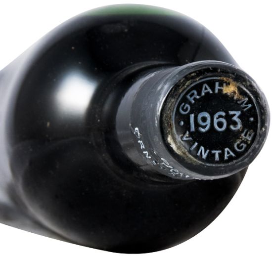 1963 Graham's Vintage Porto (sem rótulo)