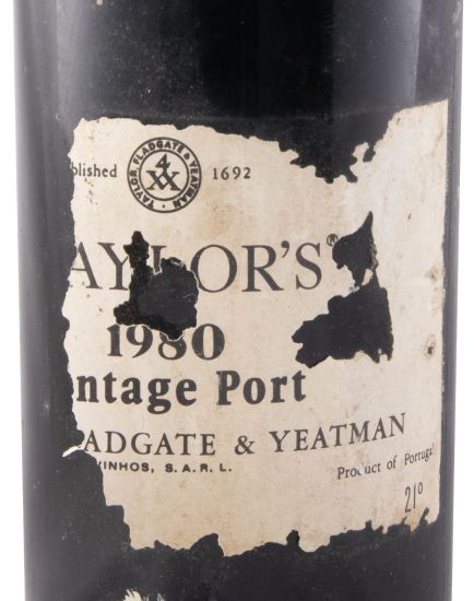 1980 Taylor's Vintage Porto (rótulo danificado)