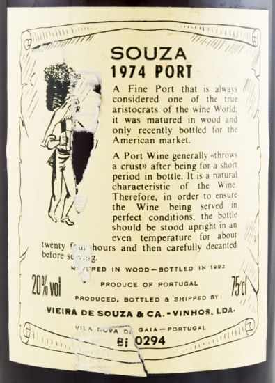 1974 Souza Colheita Porto Porto