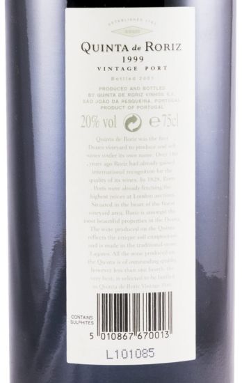 1999 Quinta de Roriz Vintage Port