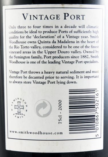 2000 Smith Woodhouse Vintage Port