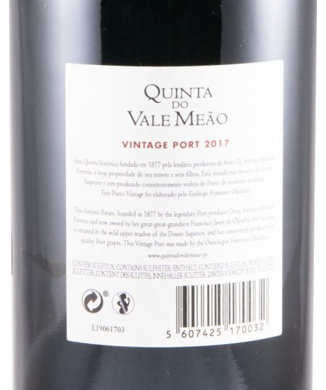 2017 Quinta do Vale Meão Vintage Porto