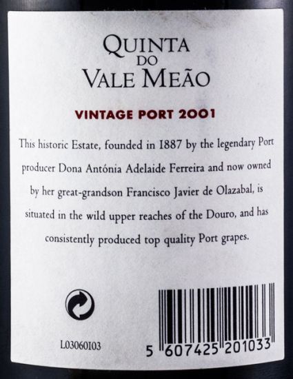 2001 Quinta do Vale Meão Vintage Porto