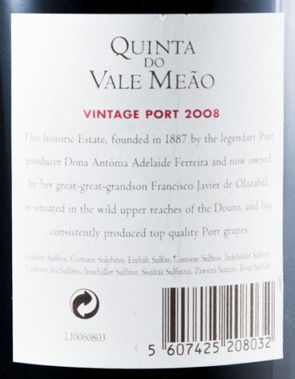 2008 Quinta do Vale Meão Vintage Port