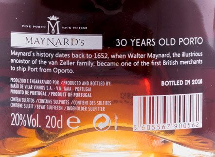 Maynard's 100 Years of Port Wine Port