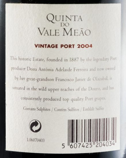 2004 Quinta do Vale Meão Vintage Porto