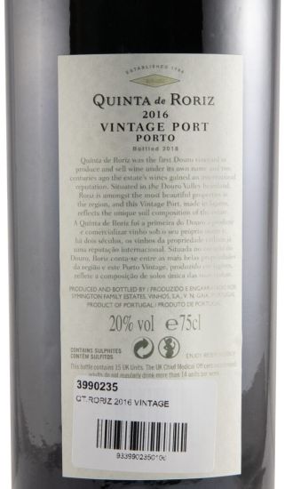 2016 Quinta de Roriz Vintage Port