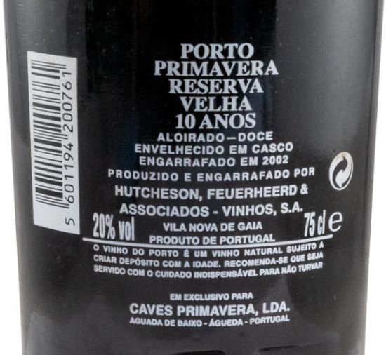 Primavera 10 years Reserva Velha Port