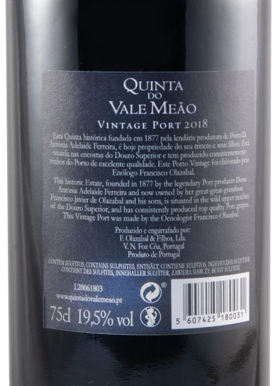 2018 Quinta do Vale Meão Vintage Porto