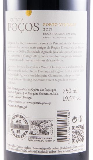 2017 Quinta dos Poços Vintage Port