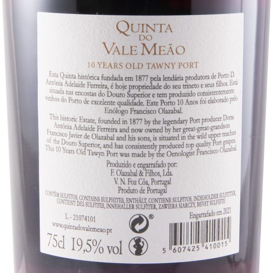 Quinta do Vale Meão 10 years Port