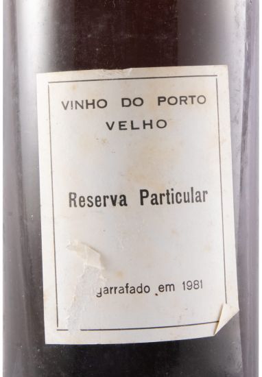 Reserva Particular Velho Port (bottled in 1981)