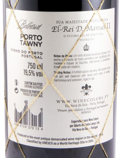 400 Fuzileiros Tawny Porto (rótulo El-Rei D. Manuel II)