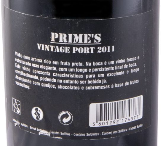 2011 Prime's Vintage Port
