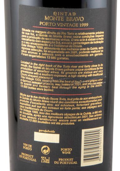 1999 Quinta do Monte Bravo Vintage Port