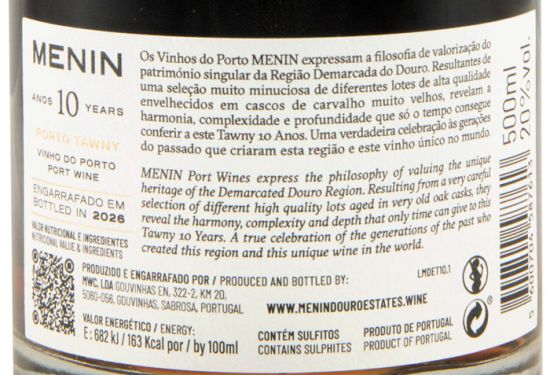Menin Tawny 10 years Port 50cl