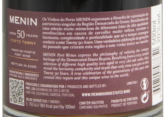 Menin Tawny 50 years Port 50cl