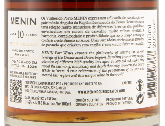 Menin Branco 10 anos Porto 50cl