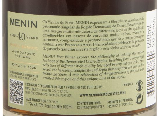Menin Branco 40 anos Porto 50cl