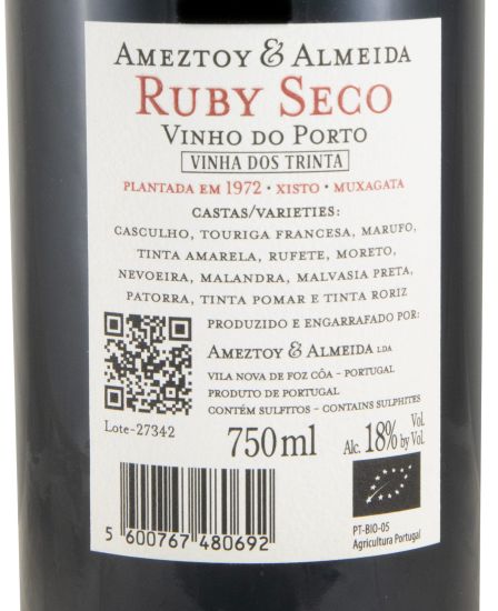 Ameztoy & Almeida Vinha dos Trinta Ruby Seco biológico Porto