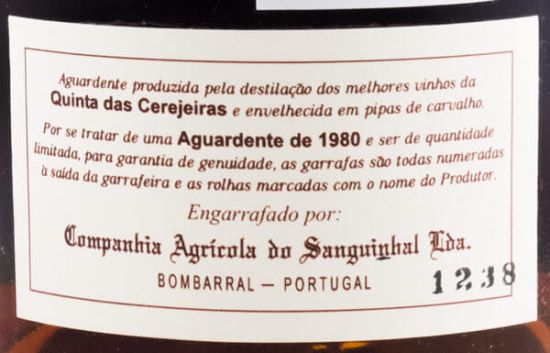 1980 Wine Spirit Quinta das Cerejeiras Reserva