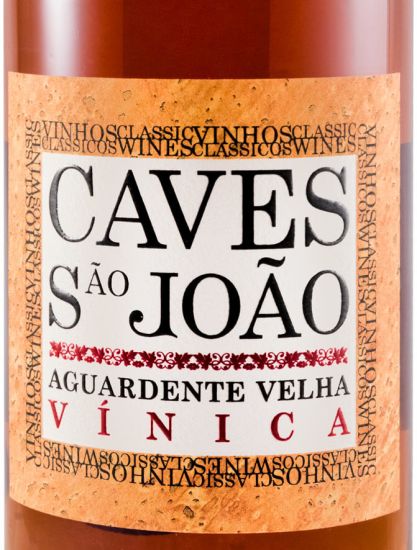 Aguardente Vínica Caves São João Velha (rótulo de cortiça)