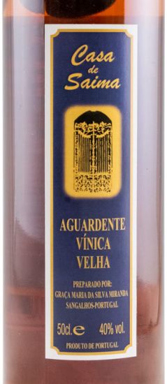 Aguardente Vínica Casa de Saima Envelhecida