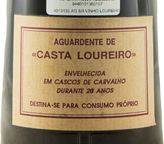 Aguardente Vínica Sr. Vinho Loureiro 20 anos