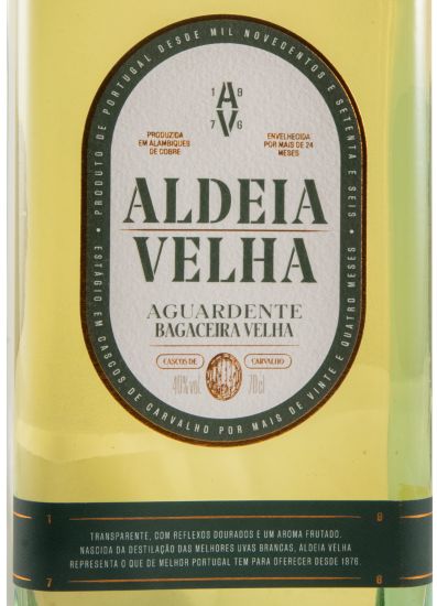 Aguardente Bagaceira Aldeia Velha