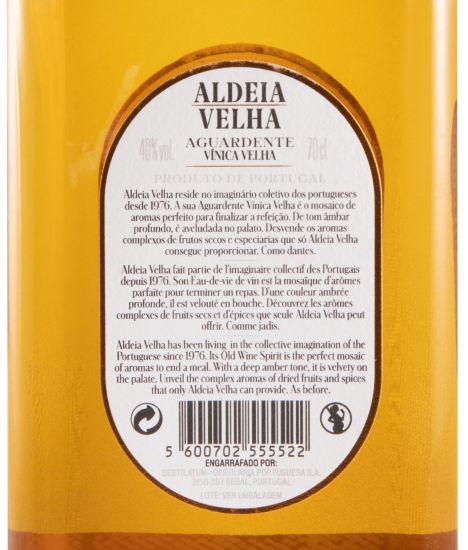 Aguardente Vínica Aldeia Velha