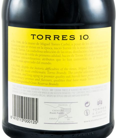 Brandy Torres 10 anos Gran Reserva 1L