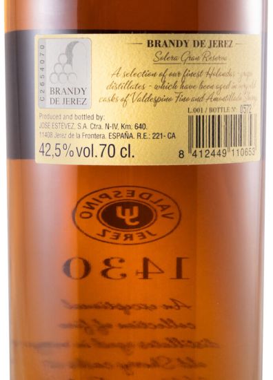 Brandy Valdespino Jerez Solera Gran Reserva Malt
