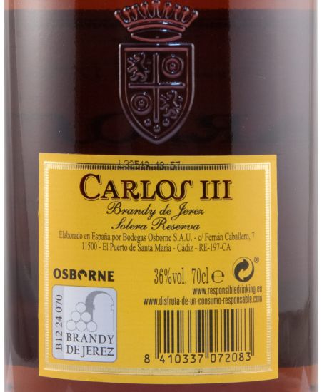 Brandy Carlos III Solera Reserva