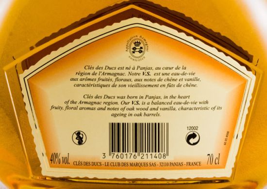 Armagnac Clés des Ducs VS