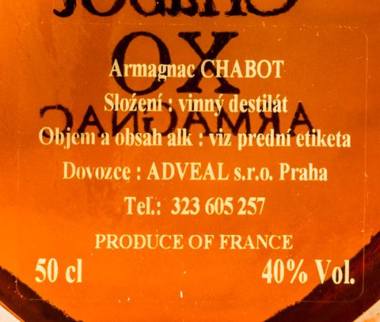 Armagnac Chabot XO Gold Coeur 50cl