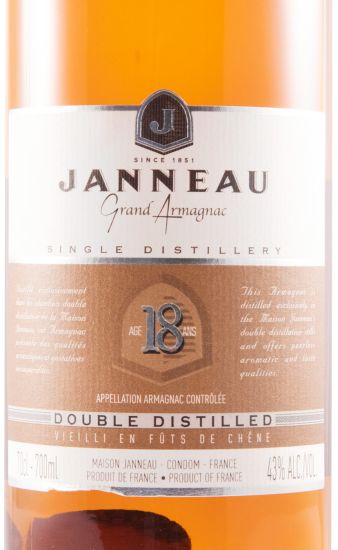Armagnac Janneau 18 anos