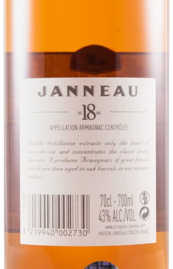 Armagnac Janneau 18 anos