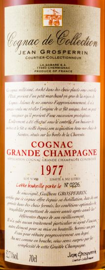 1977 Cognac Grosperrin Grande Champagne
