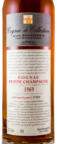 1969 Cognac Grosperrin Petite Champagne