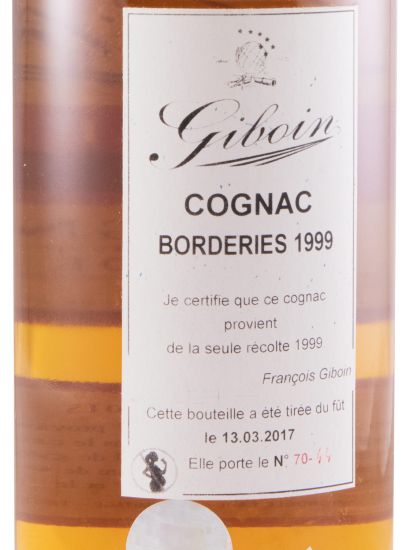 1999 Cognac Giboin Millésime Cru des Borderies