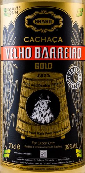 Cachaça Velho Barreiro Gold