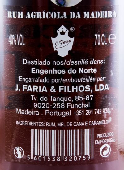 Rum Agrícola da Madeira 980 Beneficiado