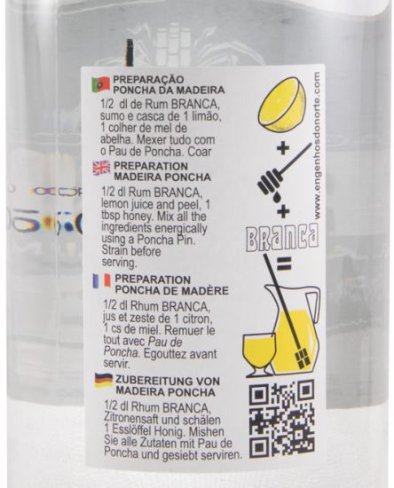 Aguardente de Cana Branca 1L