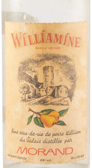 Aguardente de Pera Williamine Morand (rótulo antigo)