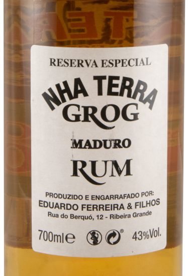 Aguardente Grog Nha Terra Maduro Reserva Especial