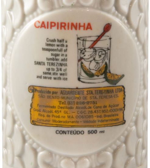 Cachaça Santa Terezinha 50cl (garrafa em cerâmica)
