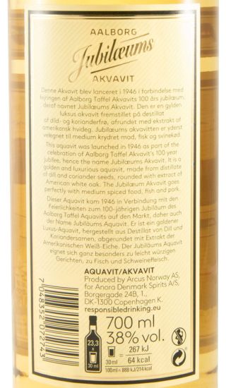 Spirit Aalborg Jubileum Akvavit 38%